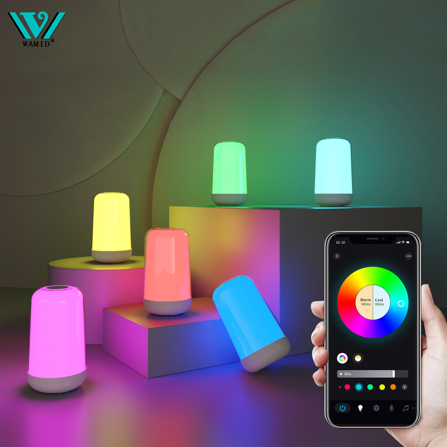 Rgb Desk Lamp Smart - Smart Touch LED Night Light RGB