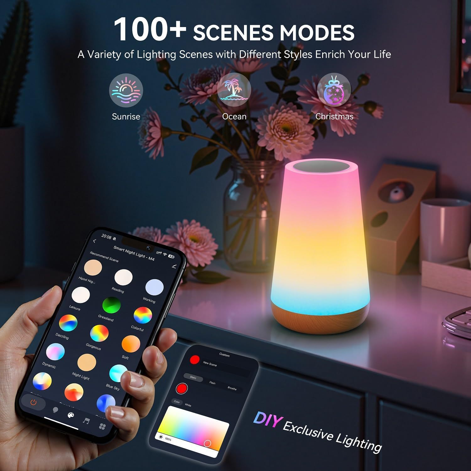 USB Rechargeable Tuya WiFi Sma – обзор и цена Rgb Desk Lamp Smart