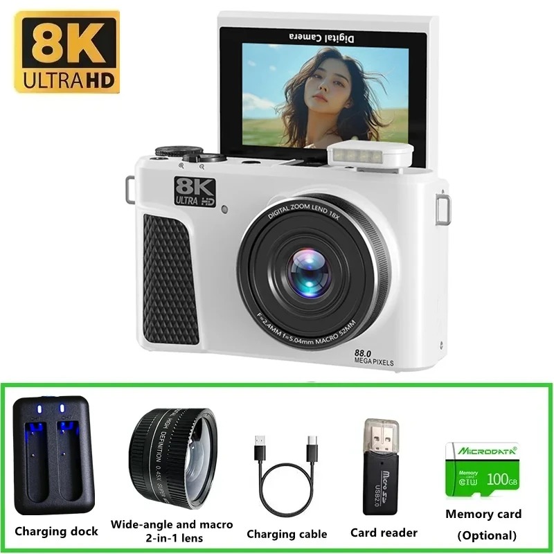 WD300 8K Digital Camera 88MP v – обзор и цена Electronics Gadgets For Home