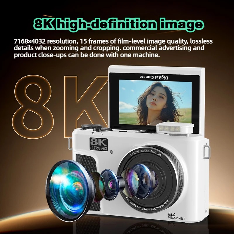 WD300 8K Digital Camera 88MP v – обзор и цена Electronics Gadgets For Home