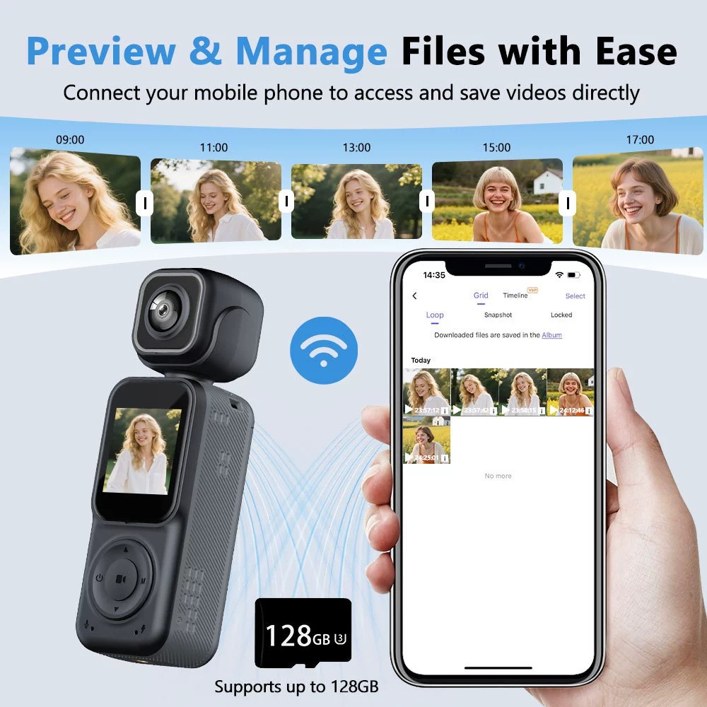 Portable Body Camera WiFi Infr – обзор и цена Compact Camera Mirrorless