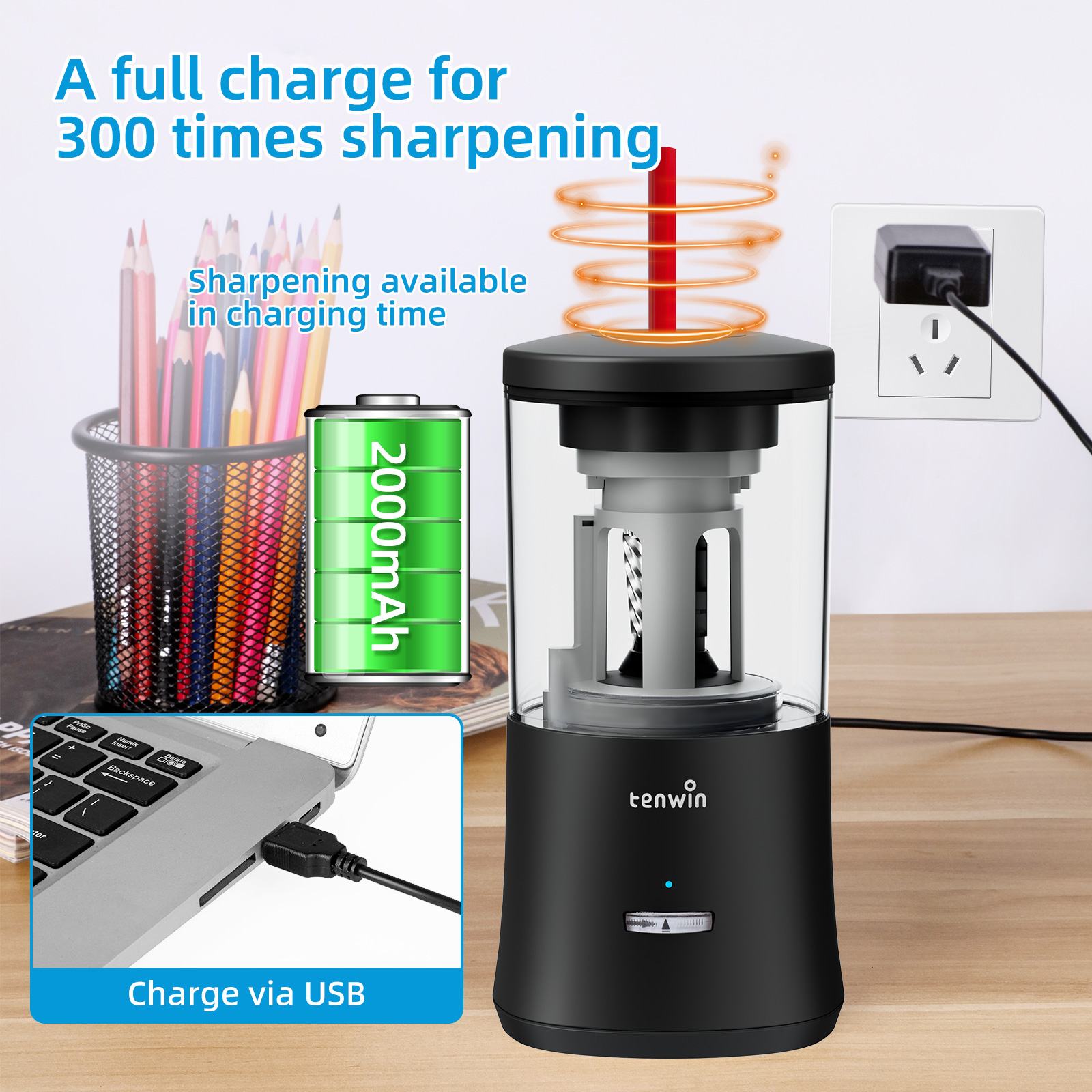 Electric Automatic Pencil Shar – обзор и цена Electronics Gadgets For Home
