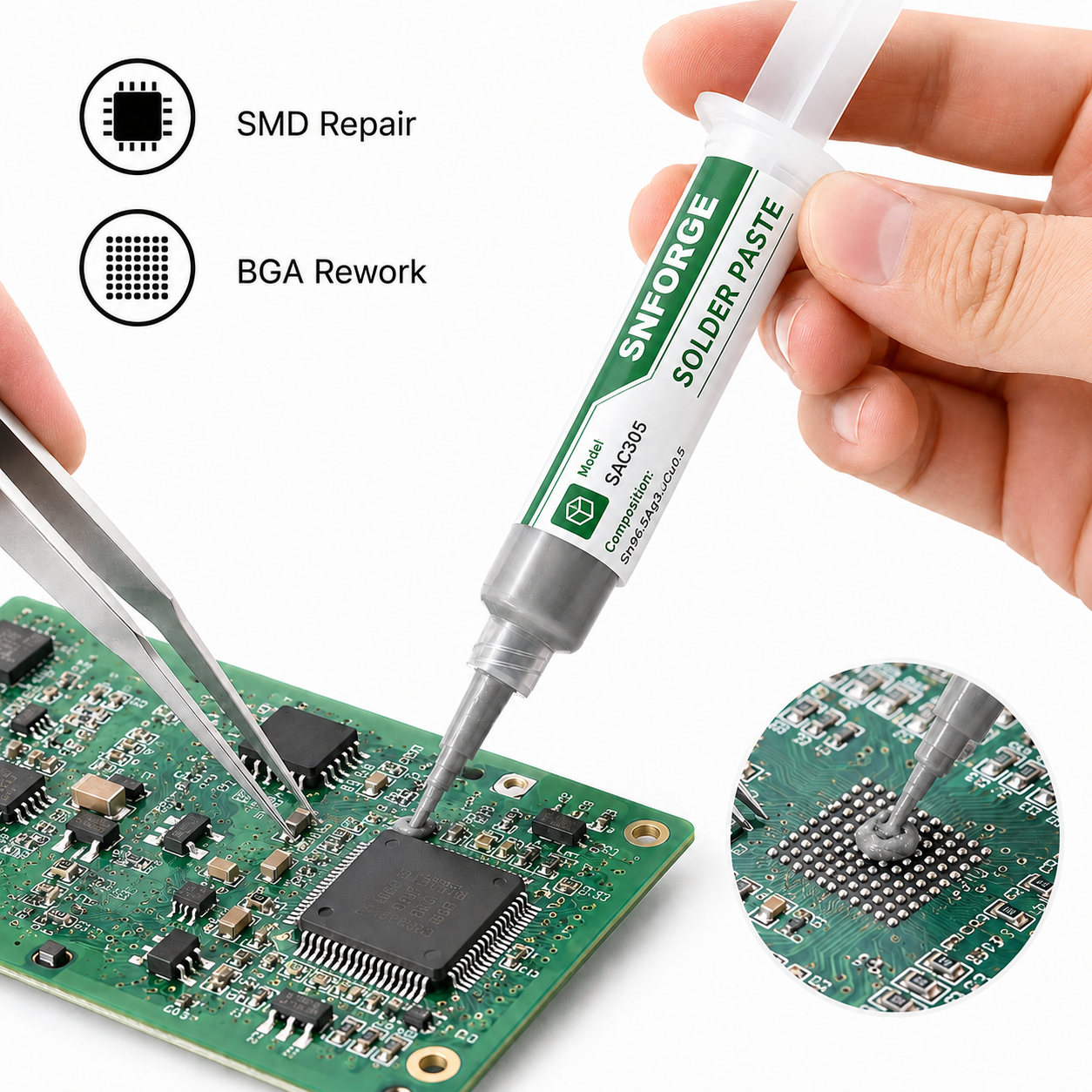 SAC305 Solder Paste Welding Ti – обзор и цена Electronics Gadgets For Home