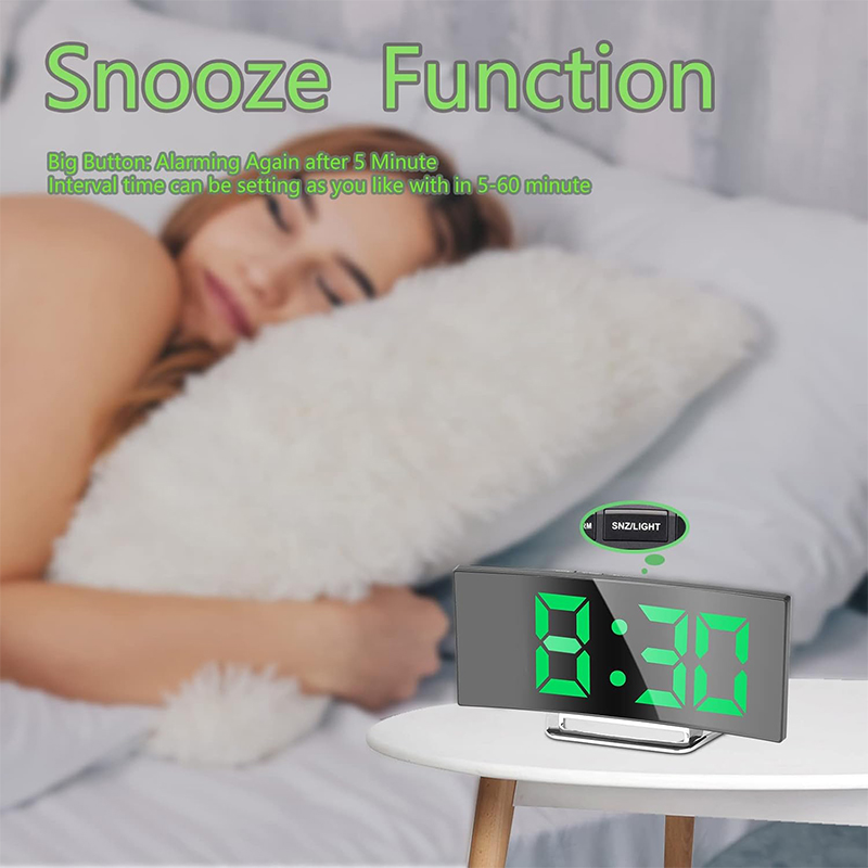 LED Digital Alarm Clock Curved – обзор и цена Electronics Gadgets For Home