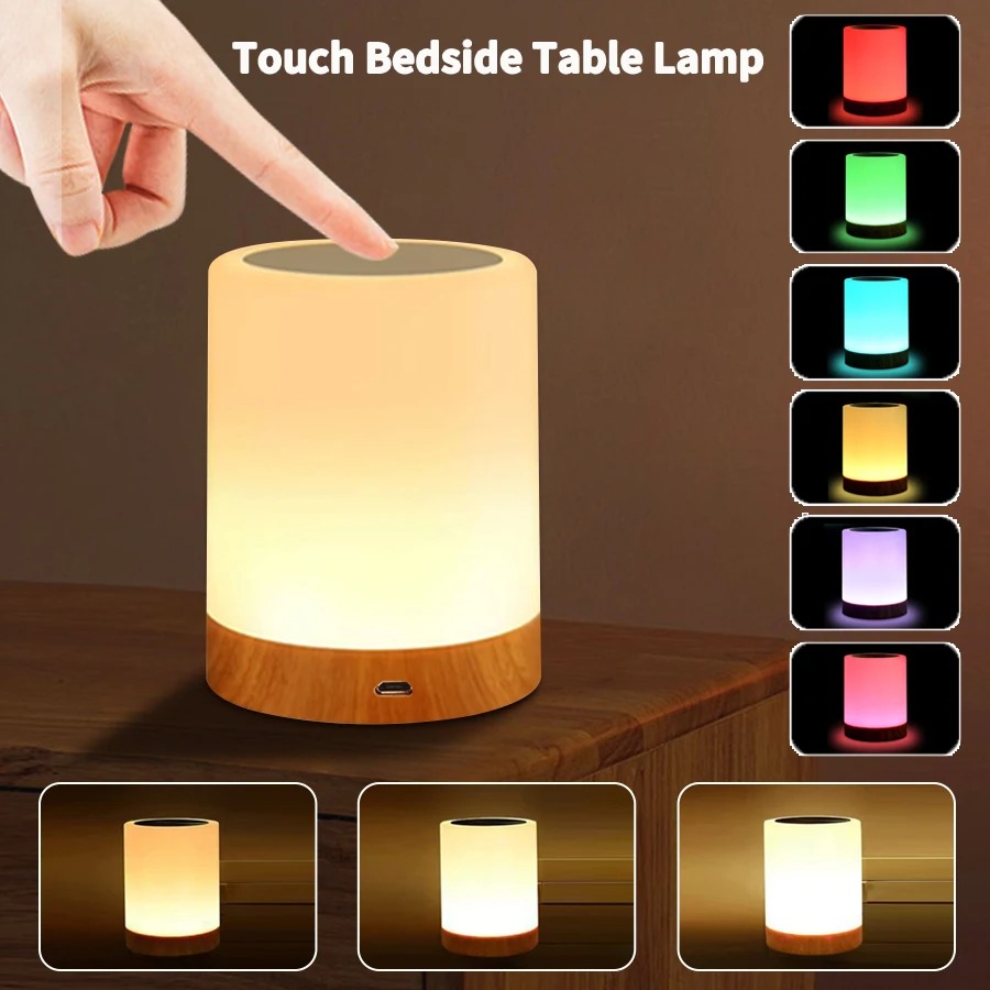 16 Colors Smart Touch Bedside  – обзор и цена Rgb Desk Lamp Smart