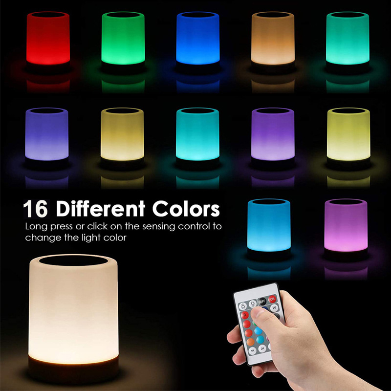 16 Colors Smart Touch Bedside  – обзор и цена Rgb Desk Lamp Smart